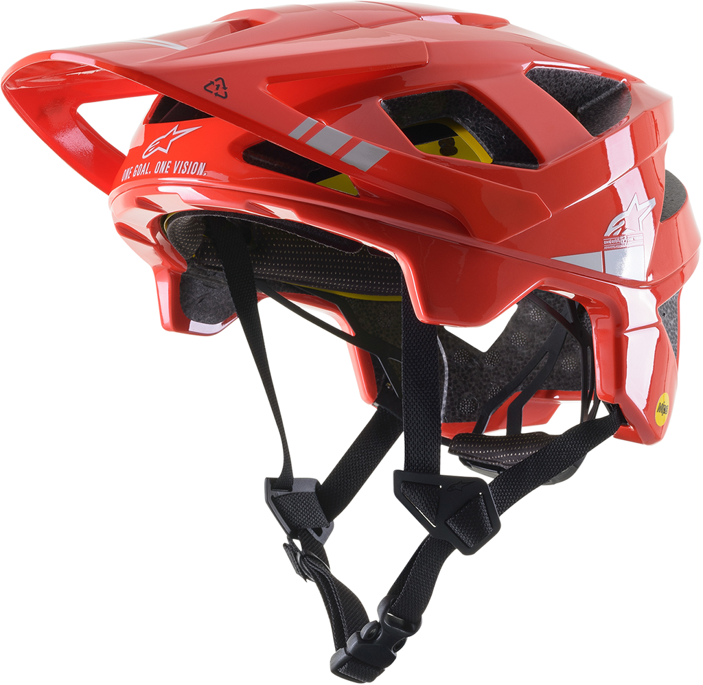 ALPINESTARS Vector Tech Helmet - Bright Red/Light Gray Glossy - MIPS? - Large 8700721-3199-LG