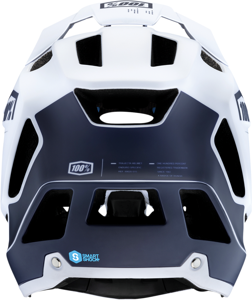 100% Trajecta Helmet - Fidlock - Black/White - Large 80003-00007