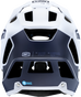 100% Trajecta Helmet - Fidlock - Black/White - XL 80003-00008