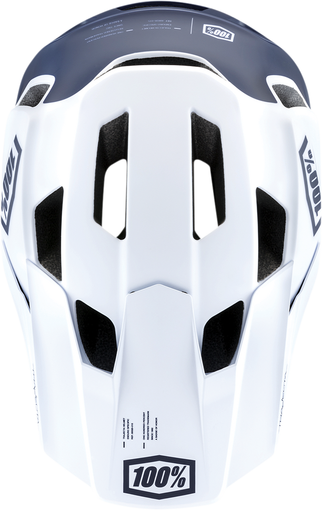 100% Trajecta Helmet - Fidlock - Black/White - XL 80003-00008