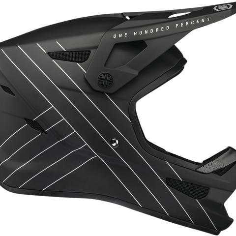 100% Youth Status Helmet - Black - Medium 80011-00002