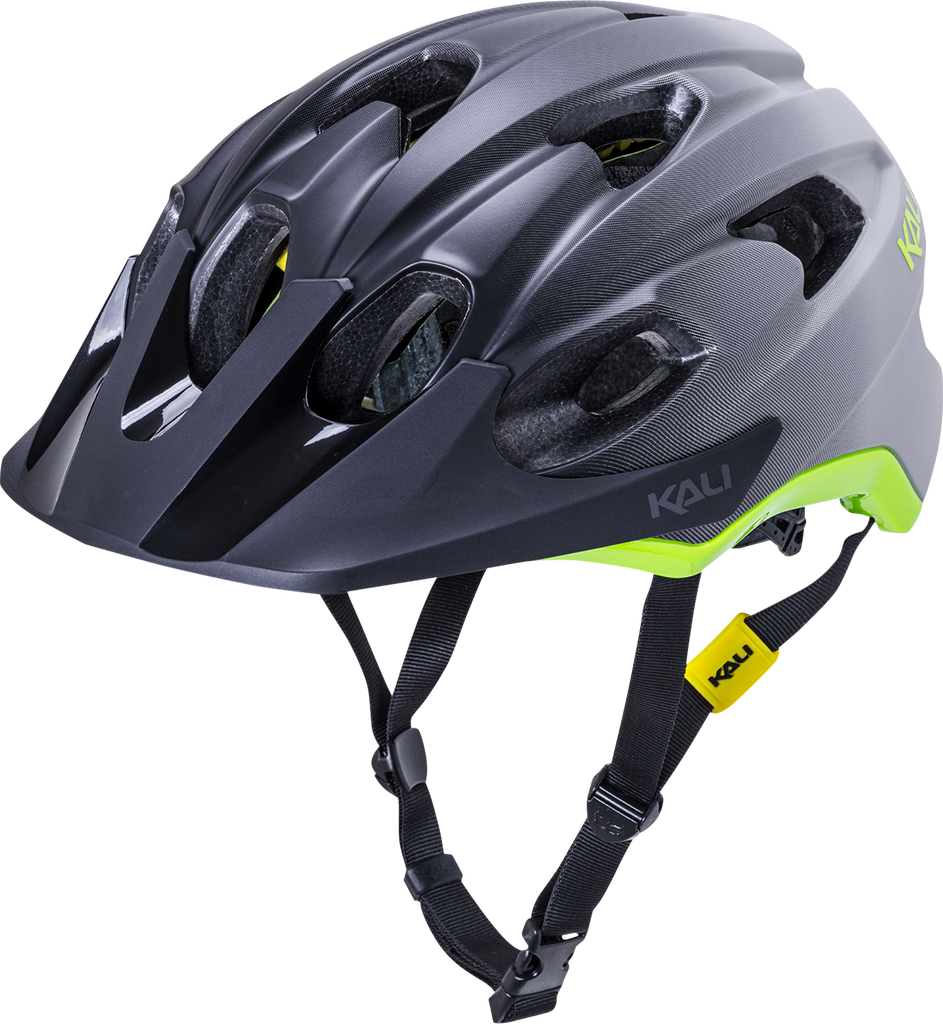 KALI Pace Helmet - Fade - Black/Gray/Fluorescent Yellow - S/M 0221722116