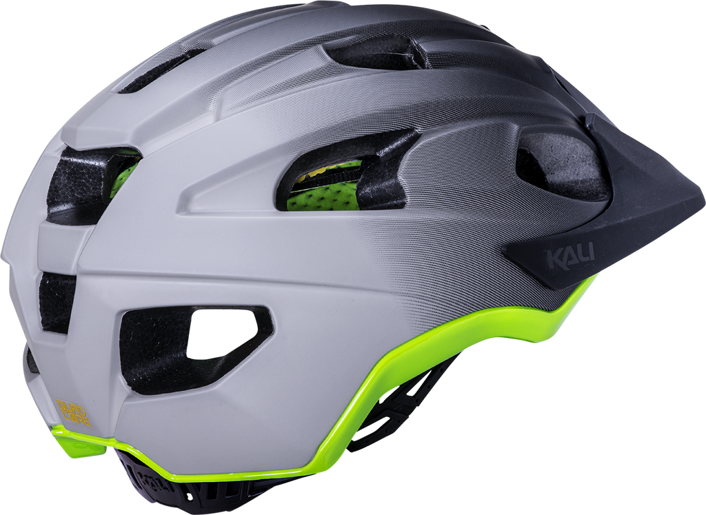 KALI Pace Helmet - Fade - Black/Gray/Fluorescent Yellow - S/M 0221722116