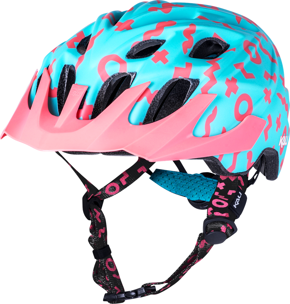 KALI Youth Chakra Plus Helmet - Zwiggles - Matte Seafoam/Salmon 0221421212