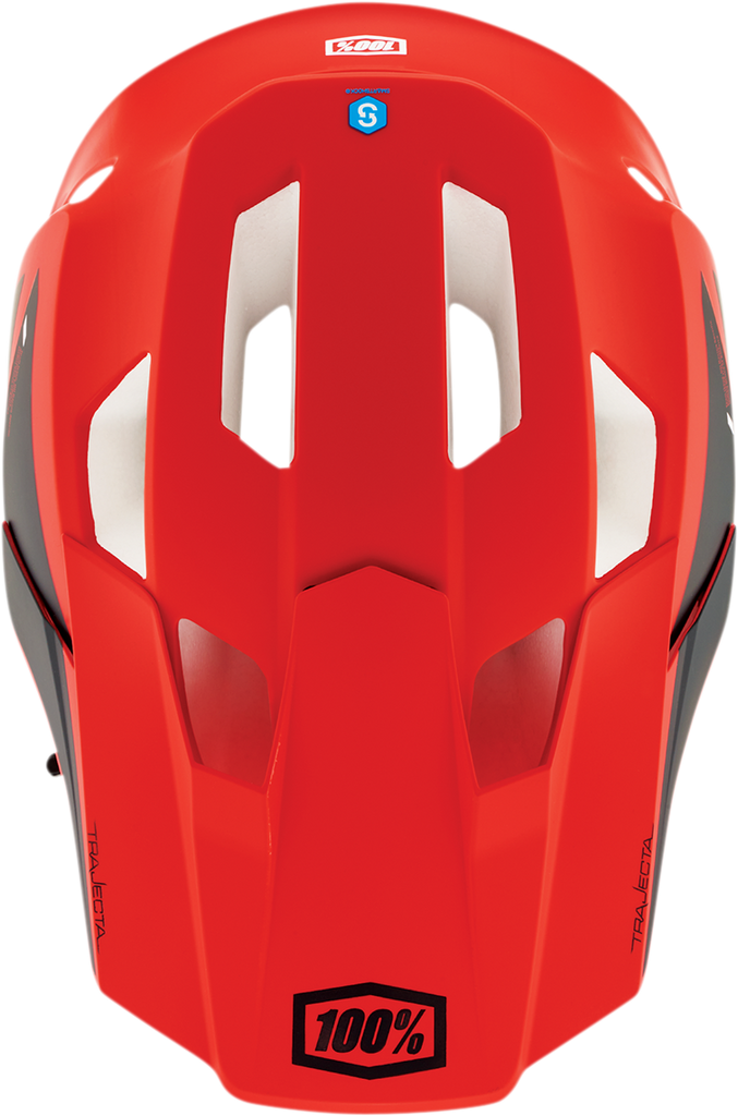 100% Trajecta Helmet - Fidlock - Cargo - Fluo Red - Large 80003-00011