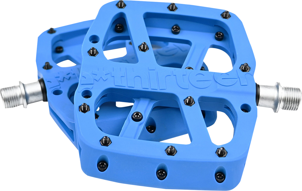 E*THIRTEEN Base Pedals - Flat - Blue PD2USA-102