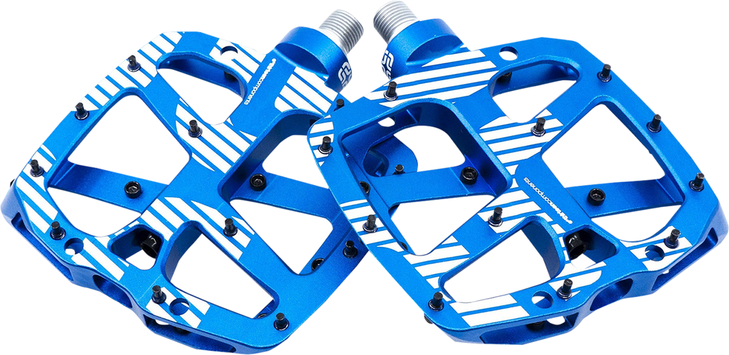 E*THIRTEEN Plus Pedals - Flat - Aluminum - Blue PD2UPA-102