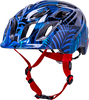 KALI Child Chakra Lighted Helmet - Jungle - Gloss Blue - Small 0221022225