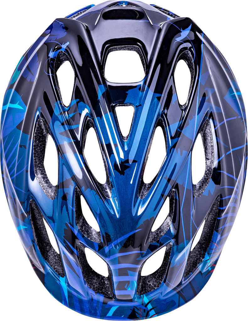 KALI Child Chakra Lighted Helmet - Jungle - Gloss Blue - Small 0221022225