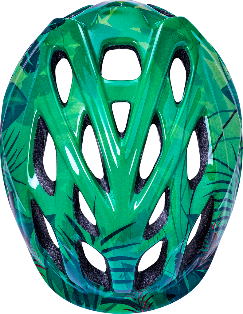 KALI Child Chakra Lighted Helmet - Jungle - Gloss Green - XS 0221022214