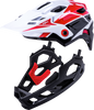 KALI Child Maya Full Face Helmet - Race - Gloss White/Red/Black 0221922112