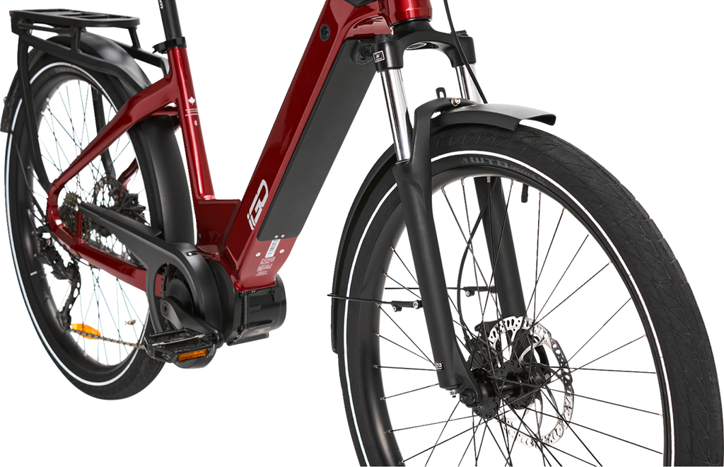 IGO ELECTRIC BIKES Discovery Rosemont LS E-Bike - Burgundy - Step Through 100-212-000