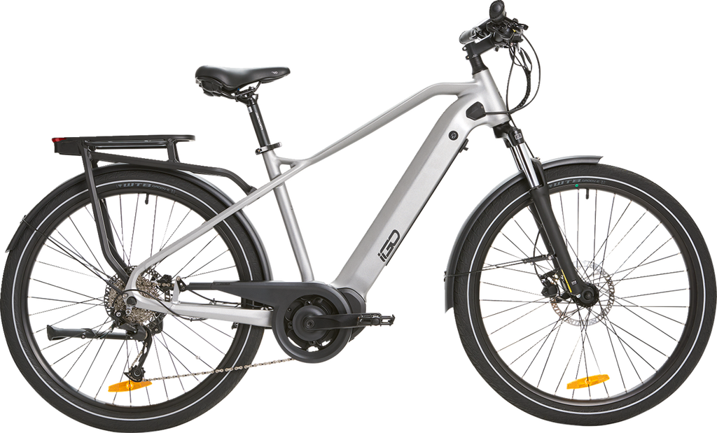 IGO ELECTRIC BIKES Discovery Yorkville LS E-Bike - Platinum - Hybrid 100-222-000