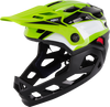 KALI Child Maya Full Face Helmet - Race - Gloss Lime/White/Black - OS 0221923322