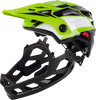 KALI Child Maya Full Face Helmet - Race - Gloss Lime/White/Black - OS 0221923322