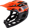 KALI Child Maya Full Face Helmet - Race - Gloss Orange/Gray/Black - OS 0221923312