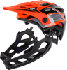 KALI Child Maya Full Face Helmet - Race - Gloss Orange/Gray/Black - OS 0221923312