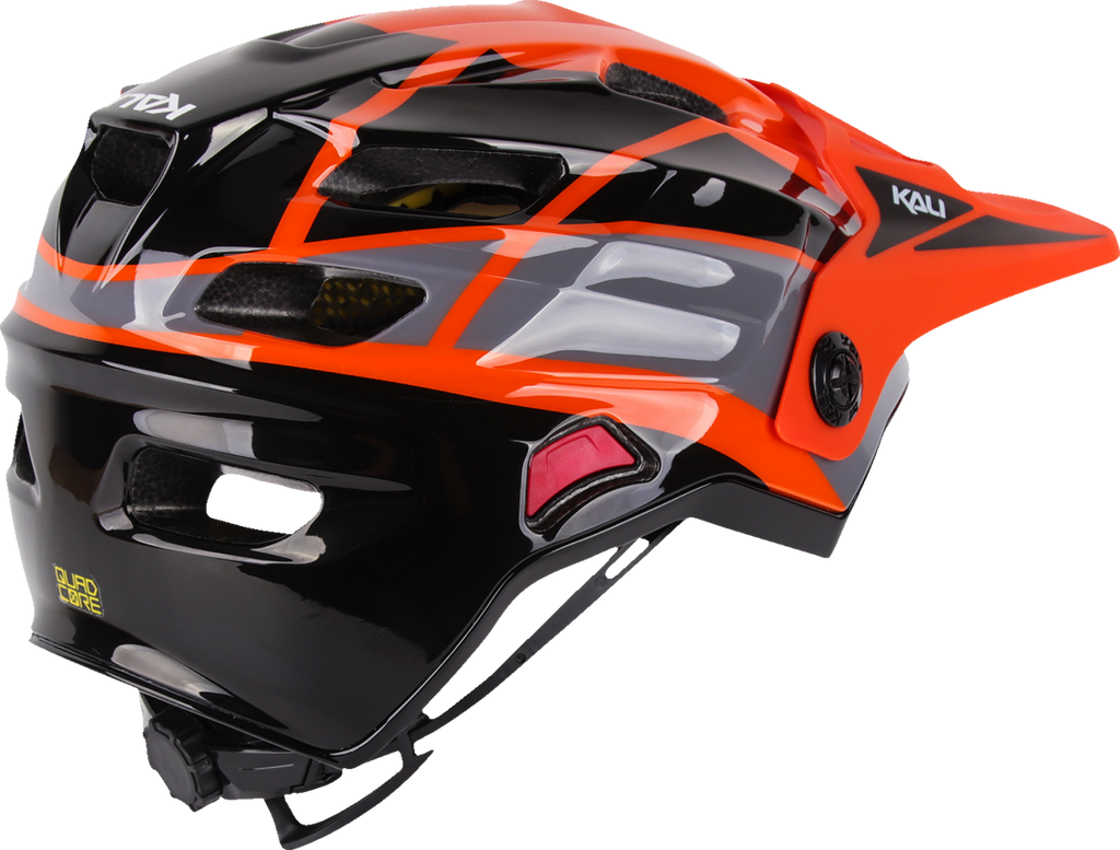 KALI Child Maya Full Face Helmet - Race - Gloss Orange/Gray/Black - OS 0221923312