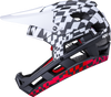 KALI DH Invader Helmet - LTD Glitch - Matte Black/White/Red - XS-M 0211323216