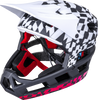 KALI DH Invader Helmet - LTD Glitch - Matte Black/White/Red - XS-M 0211323216