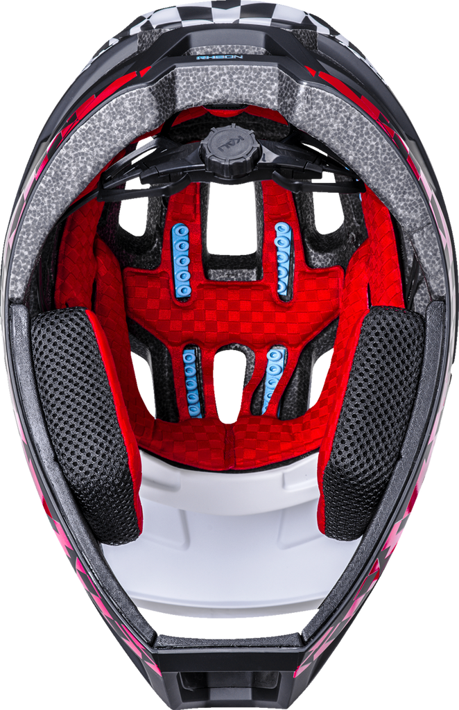 KALI DH Invader Helmet - LTD Glitch - Matte Black/White/Red - XS-M 0211323216