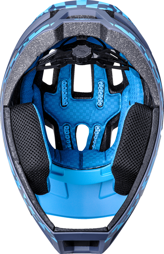 KALI DH Invader Helmet - LTD Glitch - Matte Navy/Cyan - L-2XL 0211323227